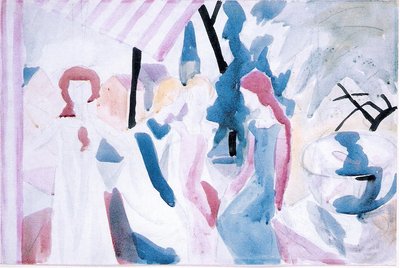 Four Girls on a Balcony by August Macke